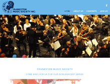 Tablet Screenshot of frankstonmusicsociety.org.au